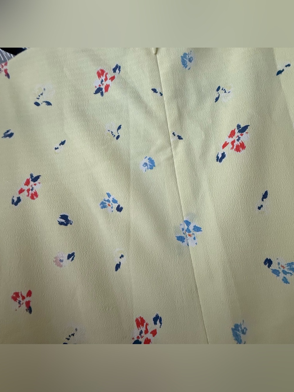 French Connection Yellow Floral Flutter Sleeve Skater Dress - Size US 6 - Picture 8 of 16
